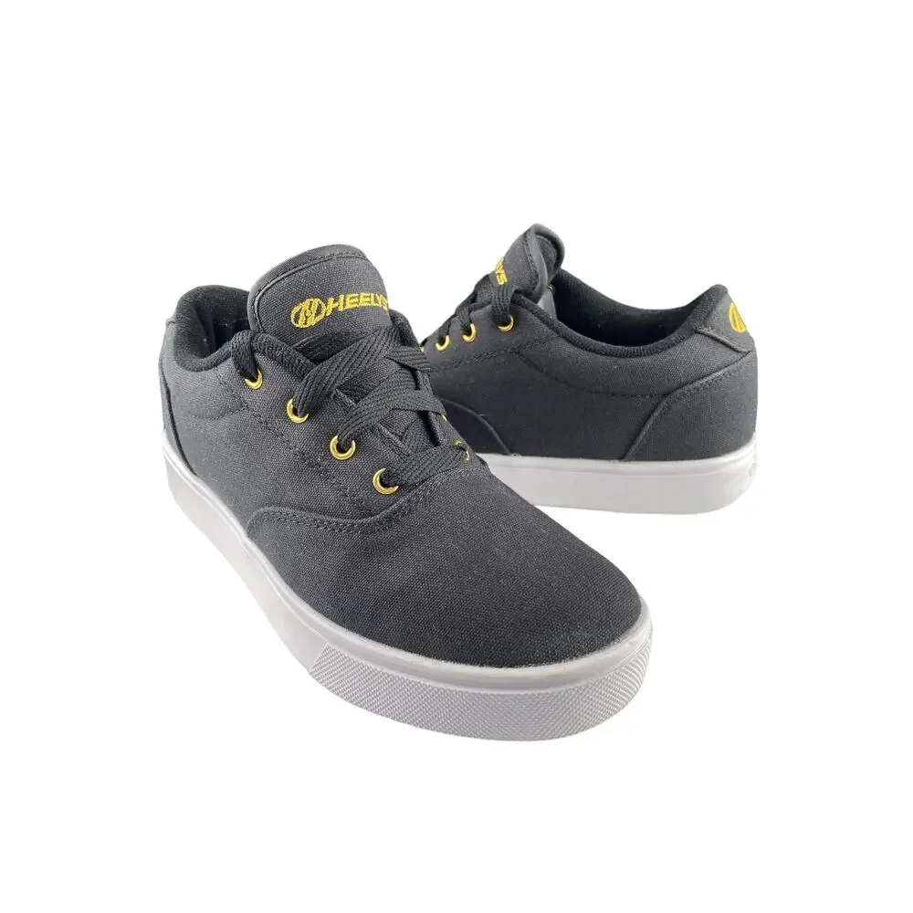 Heelys Launch Canvas Wheel Shoes Sneakers Youth 6 Skater Shoes Lace up